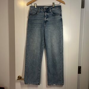 Trendy Blue Straight-Leg Jeans